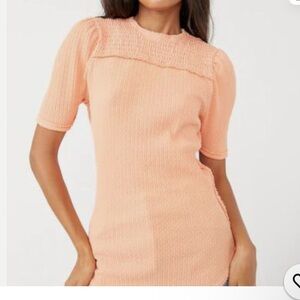 Free People Coral Knit Tee
